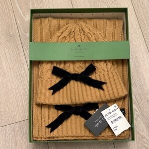 Kate Spade Camel Sweater Set with Black Accents